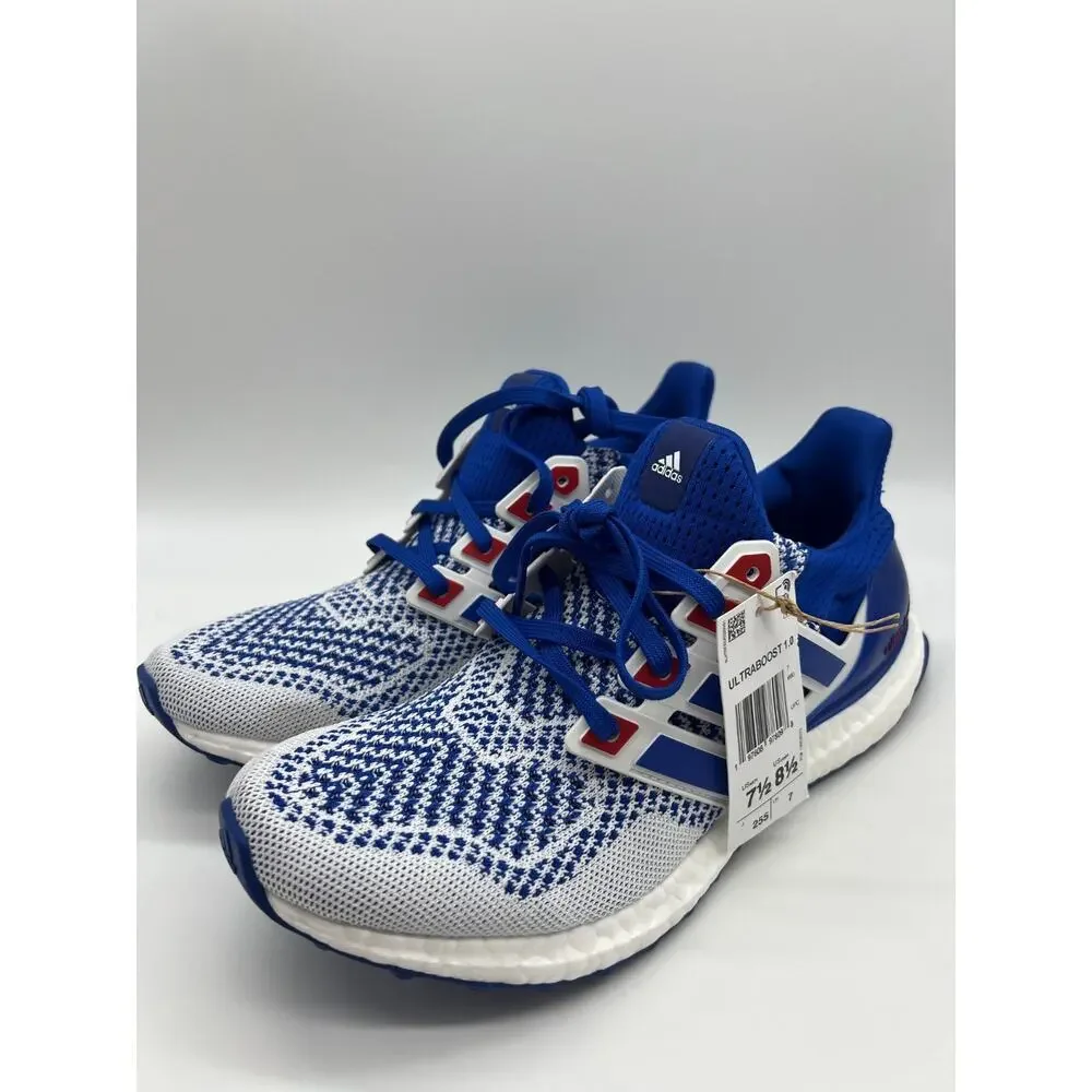 adidas Ultraboost 1.0 Cloud White Royal Blue Running Shoes IH3018 Men's Size 7.5